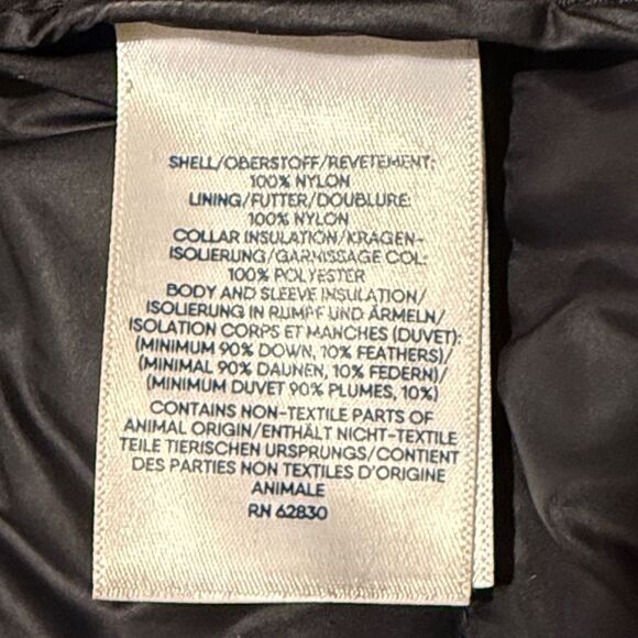 Lands' End wanderweight packable black men's down jacket size medium - Picture 6 of 8